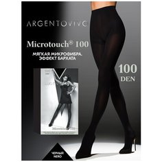 Колготки Argentovivo Microtouch, 100 den, размер 2, nero