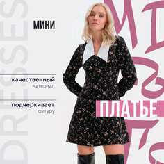 Платье MIST Лето, размер 46, черный