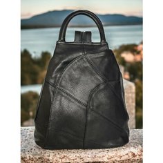 Рюкзак слинг , фактура гладкая, чёрный Bruono