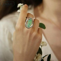 Кольцо Emay, шпинель, размер 20, зеленый