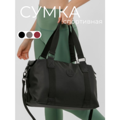 Сумка спортивная STARRKO, 35 л, 44х35х15 см, ручная кладь, черный
