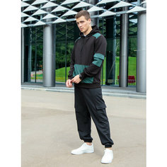 Костюм спортивный Jools Fashion, размер 56, черный
