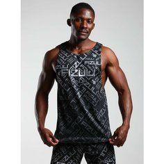 Майка FIZULI, размер XXL, серый, черный, серебряный