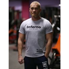Футболка Inferno Style Футболка спортивная INFERNO style Ф-001-006, 1 шт., размер S, серый