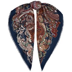 Платок ELEGANZZA,120х120 см, коричневый