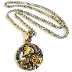 Колье, длина 70 см, серебристый/золотой Vikings