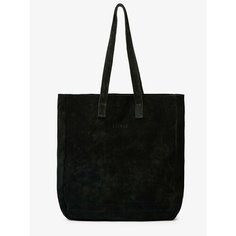 Сумка тоут LOKIS, фактура бархатистая, black
