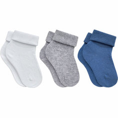 Носки RuSocks Базовая коллекция, 3 пары, размер 9-10, , микс 5