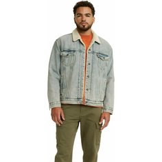 Джинсовая куртка Levis Men Type III Sherpa Trucker Jacket, размер L, голубой Levis®