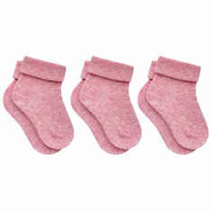 Носки RuSocks Базовая коллекция, 3 пары, размер 10-12, , розовый