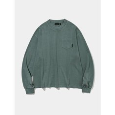 Лонгслив Uniform Bridge DYEING POCKET L/S, размер L, , зеленый