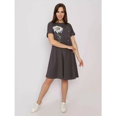 Платье Style Margo, размер 58, трюфель