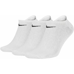 Носки NIKE Volue No Show, комплект, 3 пары, размер XL, белый