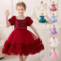 Платье, размер 100, бордовый Max Garment