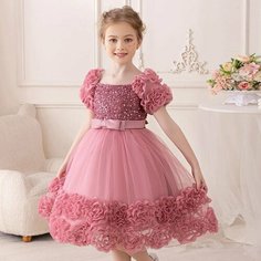 Платье, размер 110, розовый Max Garment