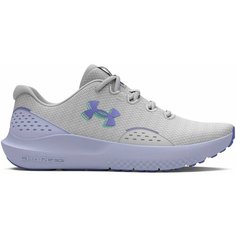 Кроссовки Under Armour W Charged Surge 4, полнота F (EU)/ на среднюю стопу, размер 5,5 US, серый/фиолетовый