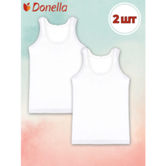 Майка Donella, 2 шт., размер 98/104, белый