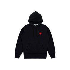 Худи Comme des Garcons PLAY Red Heart, размер M, , чёрный