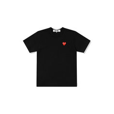 Футболка Comme des Garcons PLAY Red Heart, размер XL, черный