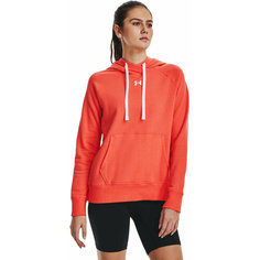 Худи спортивное Under Armour W Rival Fleece HB Hoodie, размер XS, , оранжевый