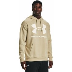 Худи спортивное Under Armour Rival Fleece Big Logo Hoodie, размер XS, , бежевый