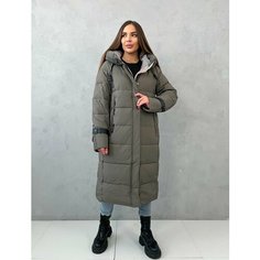 Пуховик , размер 3XL, хаки Нет бренда