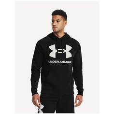 Худи спортивное Under Armour Rival Fleece Big Logo Hoodie, размер XL, , Black / Onyx White - 001