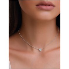 Largo Sens / Кулон сердце / Цепочка с кулоном сердечко / Подвеска сердце на цепочке на шею женская