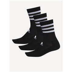 Носки adidas 3 Stripes Cushioned Crew 3PP, размер S, черный