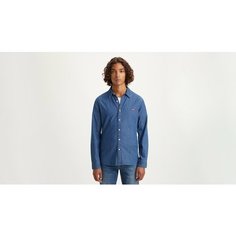 Рубашка Levis Men Battery Housemark Slim Fit Shirt, размер S, белый, синий, мультиколор Levis®