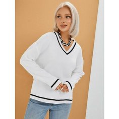 Джемпер Abby, размер L-XL, , белый, черный