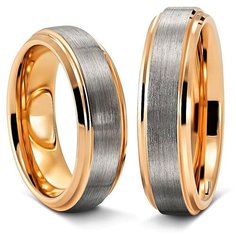 Кольцо обручальное Veragold, размер 17.5, ширина 6 мм, золотистый