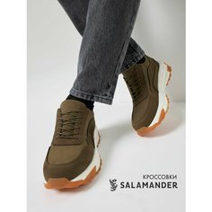 Кроссовки Salamander, полнота 6 (RU)/ на среднюю стопу, размер 41, хаки