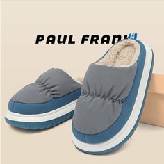 Тапочки Paul Frank Тапочки Paul Frank Теплые Уличные, размер 40/41, синий/серый