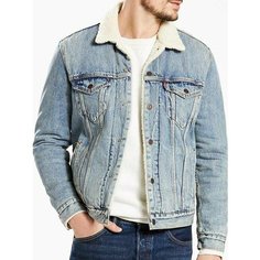 Джинсовая куртка Levis Type III Sherpa Trucker, размер XL, голубой Levis®