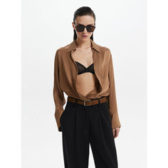 Блуза LOVE REPUBLIC, размер 48, табачный