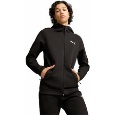 Толстовка PUMA EVOSTRIPE Full-Zip Hoodie DK, размер S, , чёрный