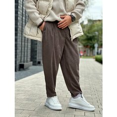 Брюки классические BRANKI, размер XL, коричневый