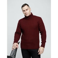 Свитер DECADE, размер 52, , бордовый