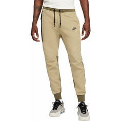 Брюки джоггеры NIKE M NK TCH FLC JGGR, размер S, зеленый