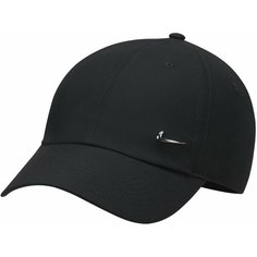 Бейсболка NIKE Unstructured Metal Swoosh Cap, размер S/M, черный