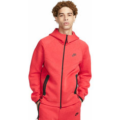 Толстовка NIKE M NK TCH FLC FZ WR HOODIE, размер M, , красный