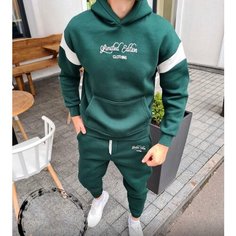Костюм спортивный Jools Fashion, размер 54, зеленый