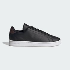 Кеды adidas Advantage, полнота F (EU)/ на среднюю стопу, размер 9 UK, Core Black/Core Black/Shadow Brown