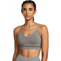 Топ спортивный Under Armour Seamless Low Long Bra, размер SM, серый