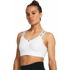 Топ спортивный Under Armour UA Infinity High Zip Bra, размер M A-C, белый