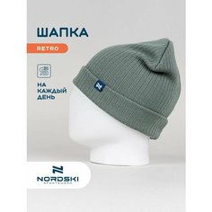Шапка бини Nordski, размер универсальный, светло-зеленый