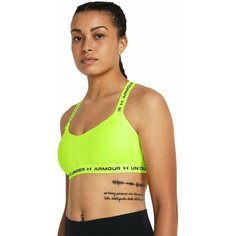 Топ спортивный Under Armour Crossback Low Bra, 1 шт., размер XS, салатовый