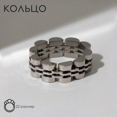 Кольцо-механизм Queen Fair, размер 22, серебристый
