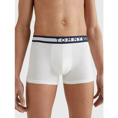 Трусы TOMMY HILFIGER, комплект из 3 шт., размер S, белый, серый, черный